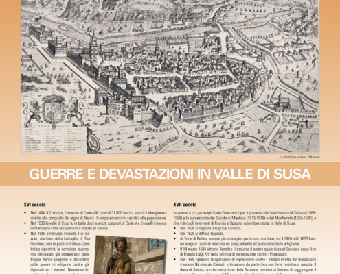 Pannello guerre e devastazioni